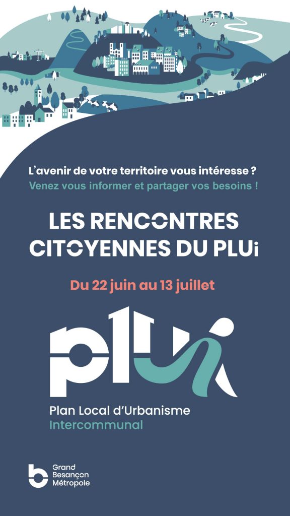 Affiche des rencontres citoyennes du PLUi
